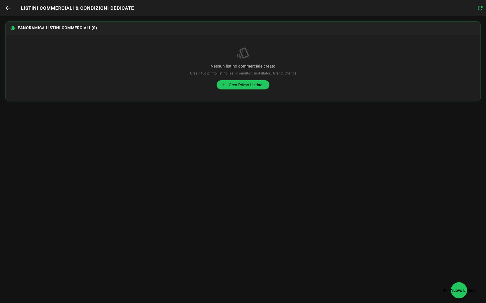 Gestione Listini KUSTOR CRM